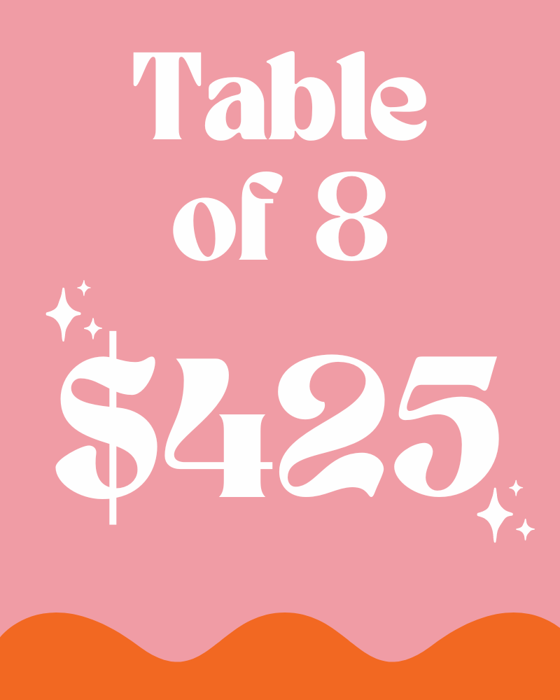 table of 8 ticket