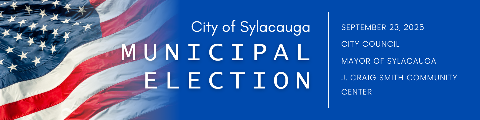 SYLACAUGA MUNICIPAL ELECTION RUNOFF SEPTEMBER 23